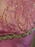 Fuchsia Glittering Swirls